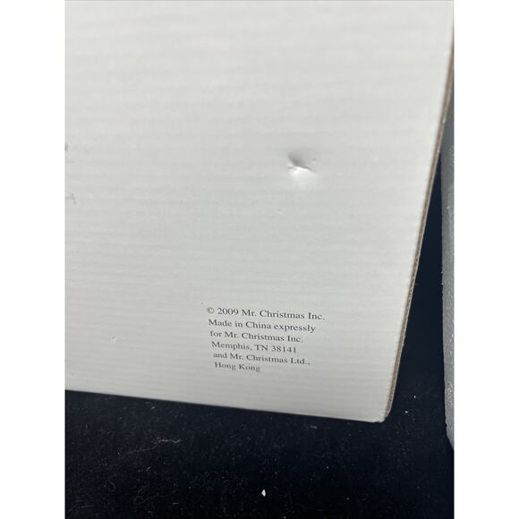 Mr. Christmas Magic Scene Ornament Musical Animated Train Station New In Box - Picture 8 of 8